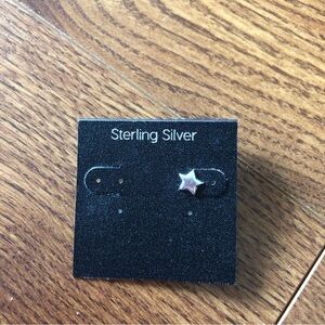 Sterling Sliver star earring
